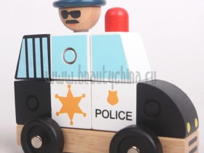 Деревянный мини-конструктор «Полицейская машина»
